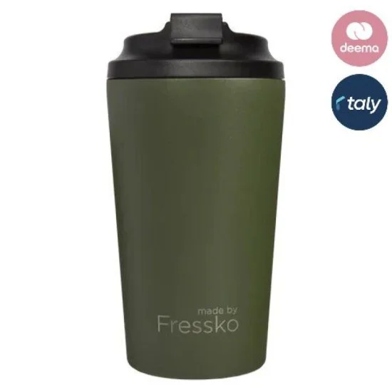 Fressko Grande 475ml / 16oz Cup - Stainless Steel - Khaki